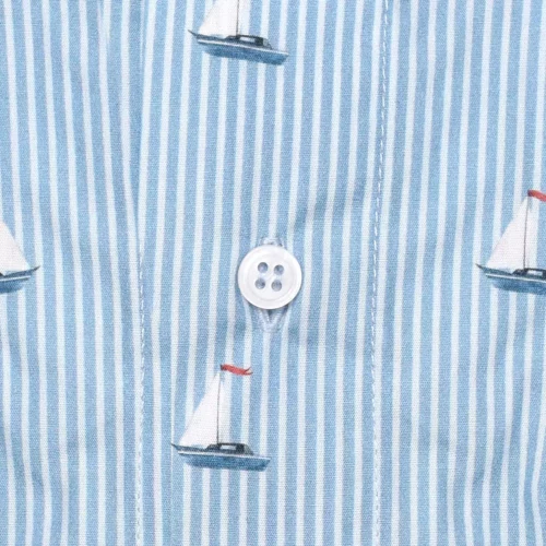 caleçon homme classique coupe française coton fabriqué au portugal rmotif bateaux voiliers rayures bleu