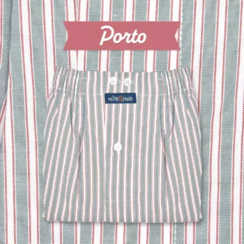 caleçon homme classique coupe française rayures vertes et bordeaux