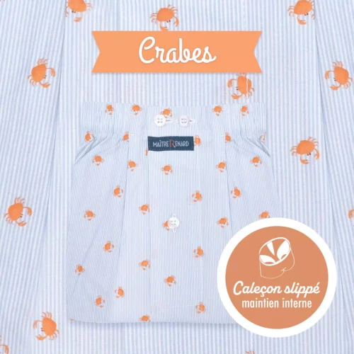 Caleçon homme SLIPPÉ - Crabes