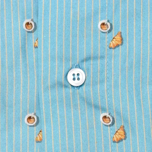 caleçon homme classique coupe française coton fabriqué au portugal motif café croissant petit déjeuner