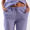 pantalon de pyjama femme en popeline de coton classique rayures fabrique au portugal 3