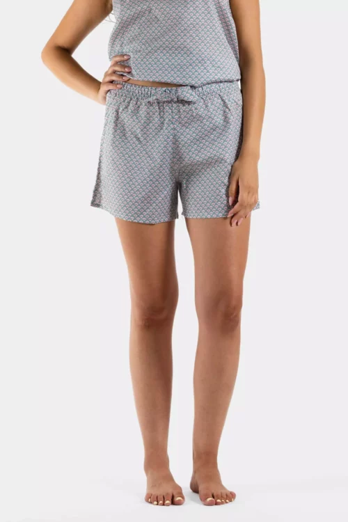 short femme noeud motif india