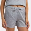 short femme noeud motif india