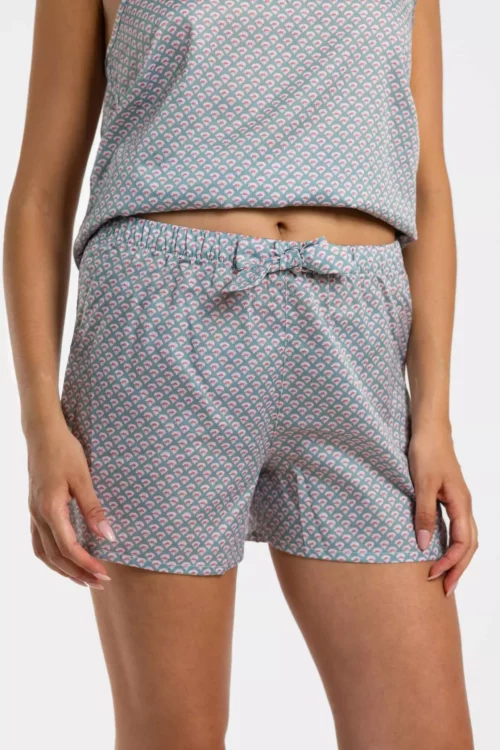 short femme noeud motif india