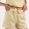 short noeud femme calecon nuit cacatoes