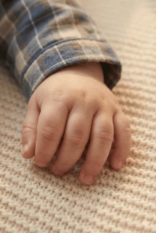 pyjama bébé en coton combinaison pression carreaux bleu les arcs hiver pilou