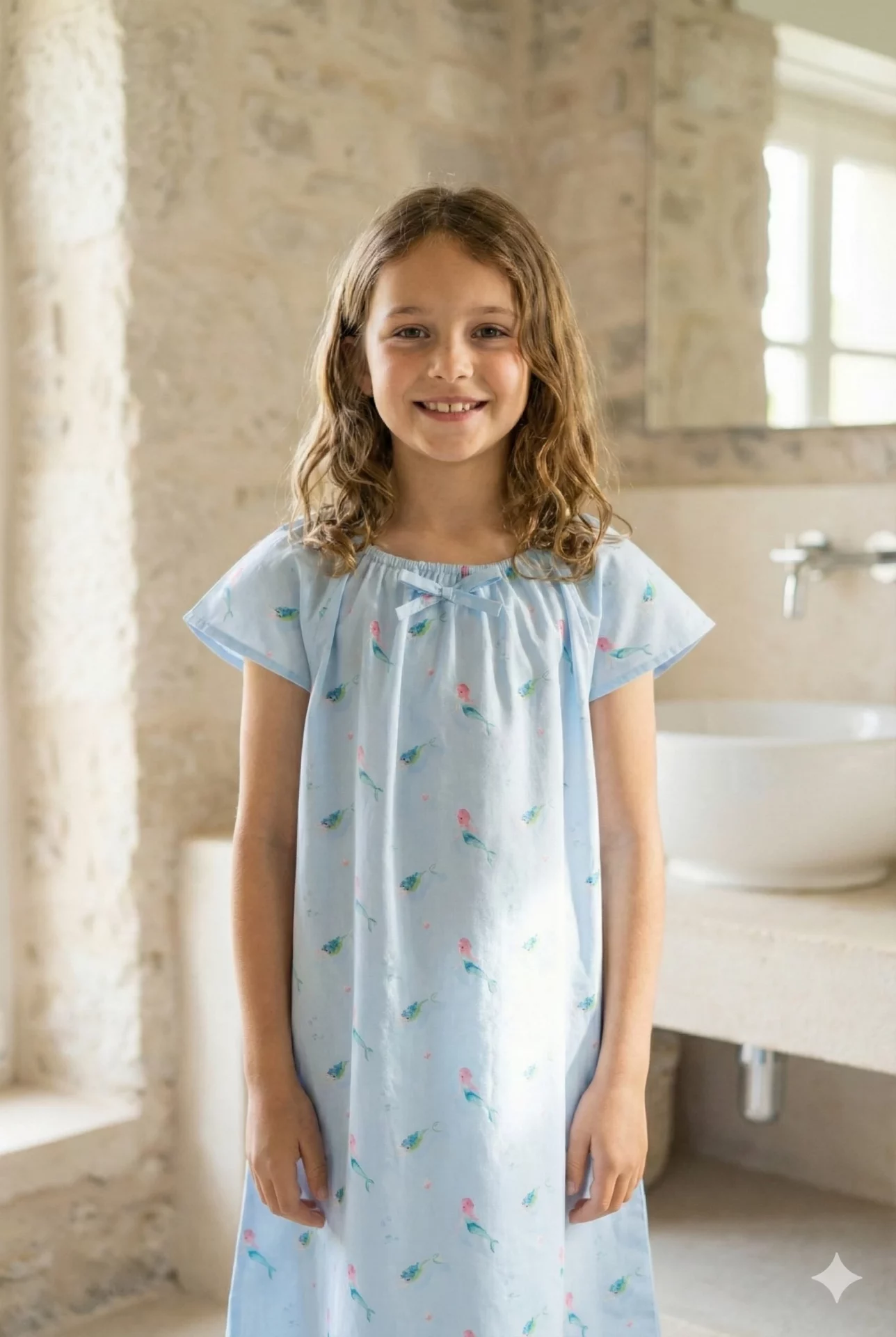 Chemise de nuit fille été - Sirènes