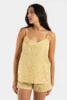 Caraco femme coton fines bretelles cacatoes 2