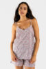 Caraco femme coton fines bretelles femme Liberty rose 2