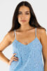 Caraco femme coton fines bretelles femme en fleur bateaux dos