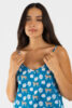 Caraco femme coton fines bretelles femme tigre fleurs 2