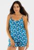 Caraco femme coton fines bretelles femme tigre fleurs 2