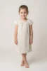 Chemise de nuit manches courtes fille était coton. Coquilles Saint-Jacques coquillages