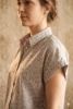 Chemise manches courtes femme motif liberty Barcelone