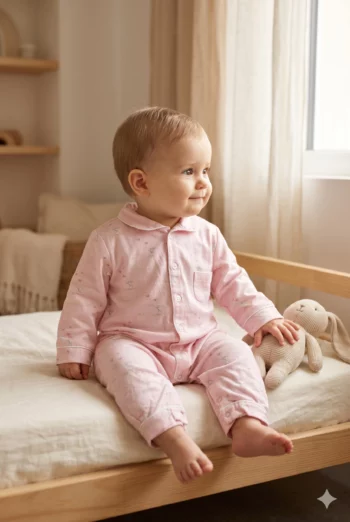 Pyjama combi bébé - Chasse aux papillons