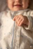 Pyjama Combi, bébé flanelle coton souris. Lapin fleurs bleu 2