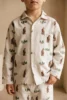 Pyjama long garcon flanelle ours