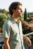 Pyjamas court golfeur, green, club popeline de coton fabrique en europe