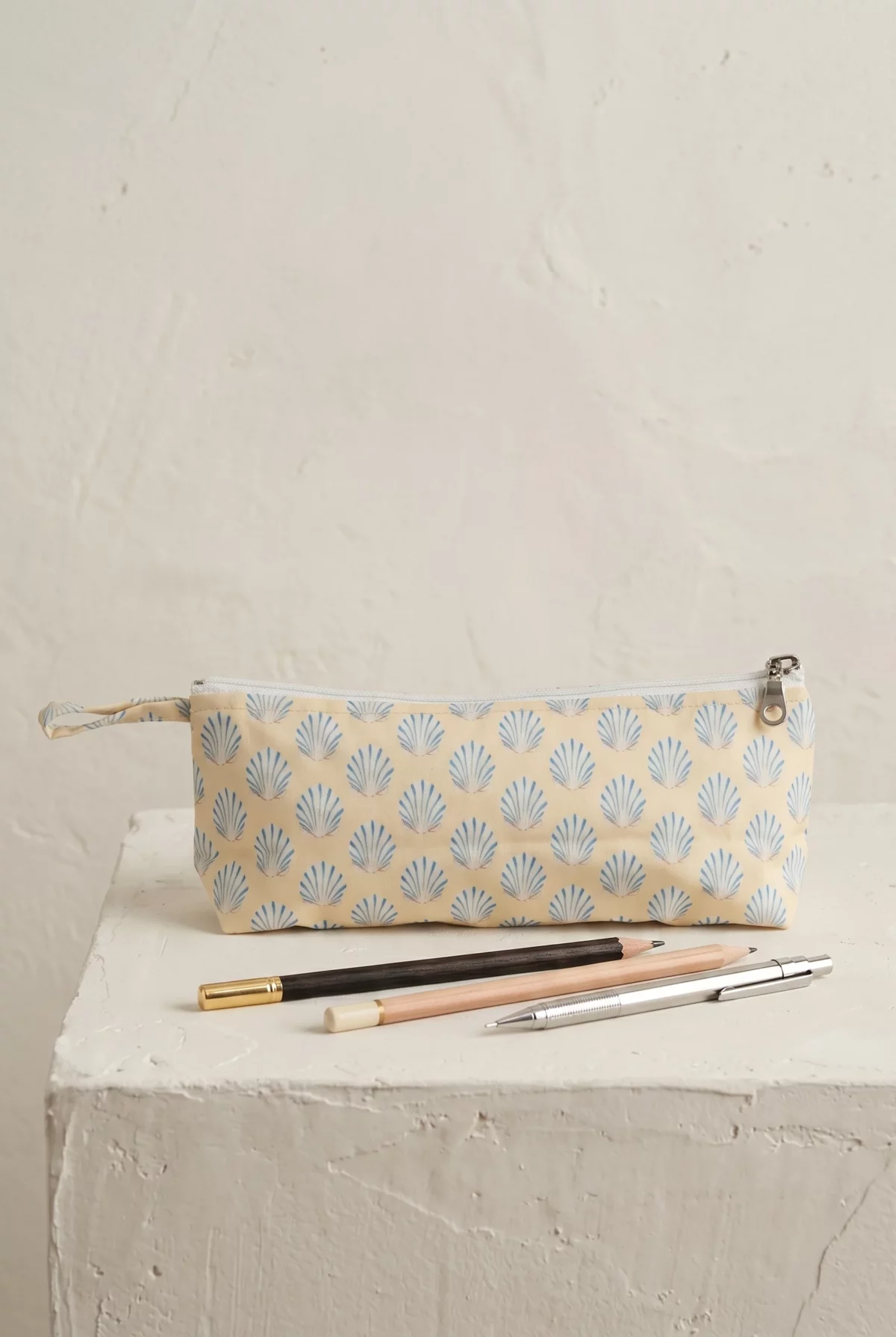 Trousse crayon en coton enduit - Saint Jacques