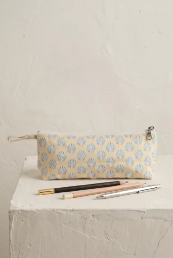 Trousse crayon en coton enduit - Saint Jacques