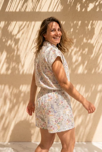 Short long femme - Fleurs sauvages