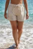 short femme coquille saint jacques coton