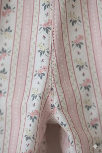Shorts noeud - Motif L'anglaise - Voile de coton ( Coton très léger ) - Détail 2