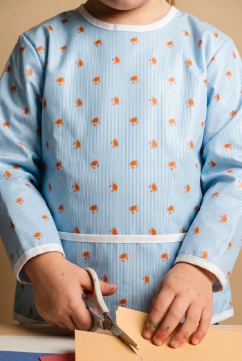 Tablier d'activités en coton enduit - Crabes