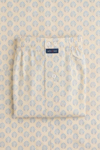 Vue d'ensemble : Caleçon homme classique - Saint Jacques (Réf : 2430000016035) en voile de coton ( coton très léger ). Vêtement de type homme. Maître Renard.