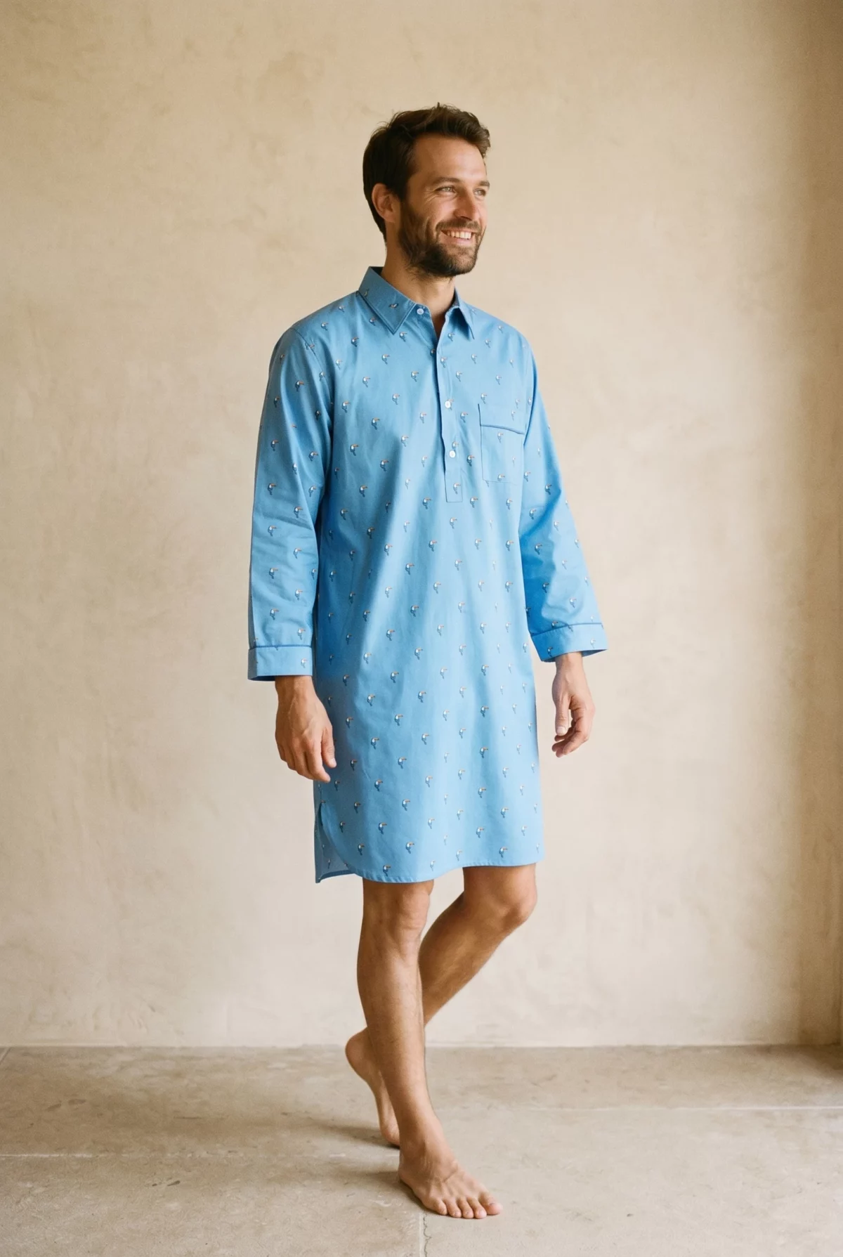 Chemise de nuit homme - Toucans