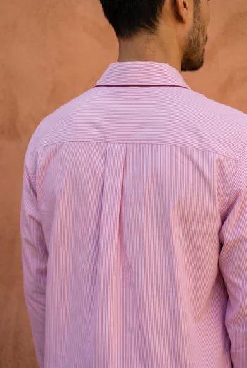 Vue détaillée : Pyjamas longs homme - Dubrovnik (Réf : 2430000013966) en popeline de coton ( coton léger ). Vêtement de type homme. Maître Renard.